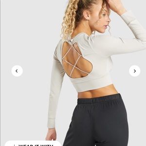 Gymshark pause open back top